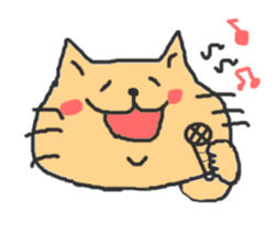 A double chin healing cat. sticker #2887030