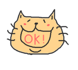 A double chin healing cat. sticker #2887033