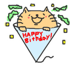 A double chin healing cat. sticker #2887036