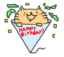 A double chin healing cat. sticker #2887036