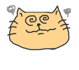 A double chin healing cat. sticker #2887040