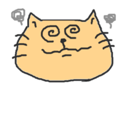 A double chin healing cat. sticker #2887040