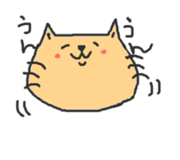 A double chin healing cat. sticker #2887049