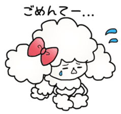 "kawaii" toy poodle sticker #2887144