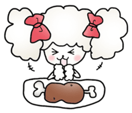 "kawaii" toy poodle sticker #2887149