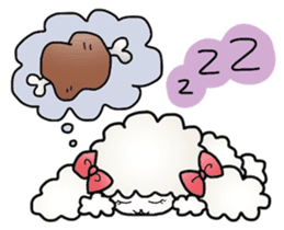 "kawaii" toy poodle sticker #2887151