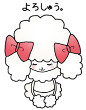 "kawaii" toy poodle sticker #2887156