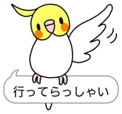 Little Birds With Speech Balloon sticker #2887180