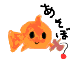 yururi kingyo-chan sticker #2887376