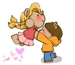 Couple Bear's KISS & LOVE sticker #2887453