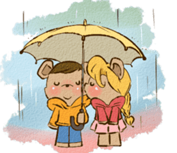 Couple Bear's KISS & LOVE sticker #2887457