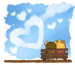 Couple Bear's KISS & LOVE sticker #2887462