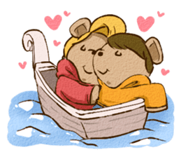 Couple Bear's KISS & LOVE sticker #2887470
