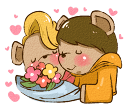 Couple Bear's KISS & LOVE sticker #2887472