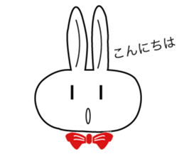 Action rabbit sticker #2888091