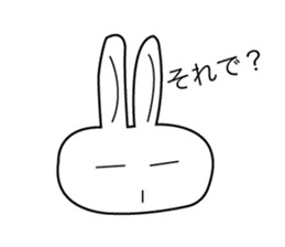 Action rabbit sticker #2888093