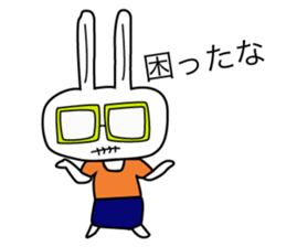 Action rabbit sticker #2888101