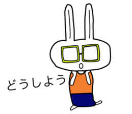 Action rabbit sticker #2888102