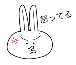 Action rabbit sticker #2888103