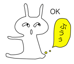 Action rabbit sticker #2888107