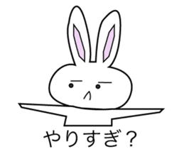 Action rabbit sticker #2888112