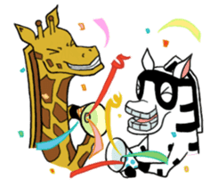 About four animal friends ! sticker #2888169