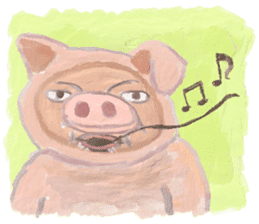 Noisy animals sticker #2888249