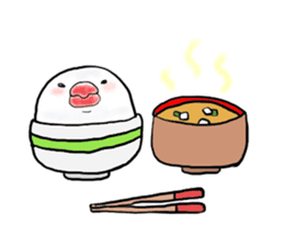 Kawaii rice bird sticker #2888668