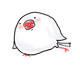 Kawaii rice bird sticker #2888674