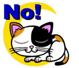 Tortoiseshell cat and the moon sticker #2889551