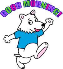 A greeting is extended from animals sticker #2889739