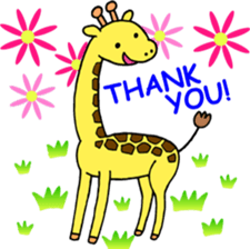 A greeting is extended from animals sticker #2889749