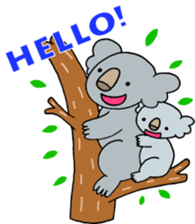 A greeting is extended from animals sticker #2889752