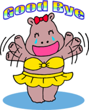 A greeting is extended from animals sticker #2889757