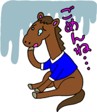 A greeting is extended from animals sticker #2889762