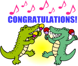 A greeting is extended from animals sticker #2889766