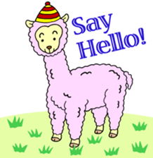 A greeting is extended from animals sticker #2889768