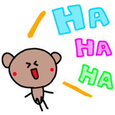 FUNNY BEAR!! sticker #2890204