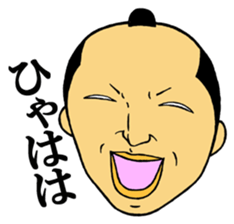 Men of the topknot head sticker #2891166