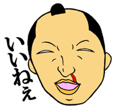 Men of the topknot head sticker #2891174