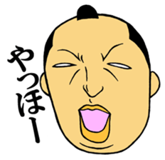 Men of the topknot head sticker #2891178