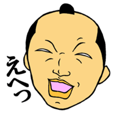 Men of the topknot head sticker #2891181