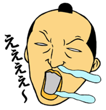 Men of the topknot head sticker #2891183