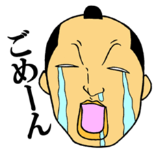 Men of the topknot head sticker #2891196