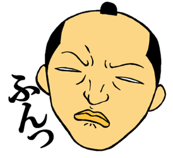 Men of the topknot head sticker #2891198