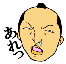 Men of the topknot head sticker #2891200