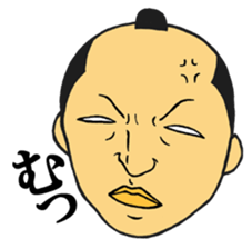 Men of the topknot head sticker #2891201