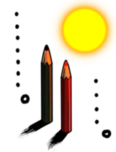 pencil emotion sticker #2891592