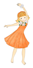 pretty hula girls sticker #2891603