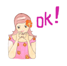 pretty hula girls sticker #2891615